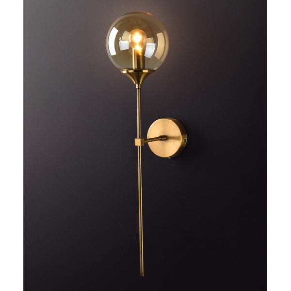 Rose Gold Color glass ball wall sconce for Corridor Living room Studio Bedroom ( WH-OR-07)