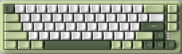 67-key Membrane Keyboard Wired Waterproof Drop-proof Ultra-thin Design Colorful Backlight ABS With Built-in Iron Plate
