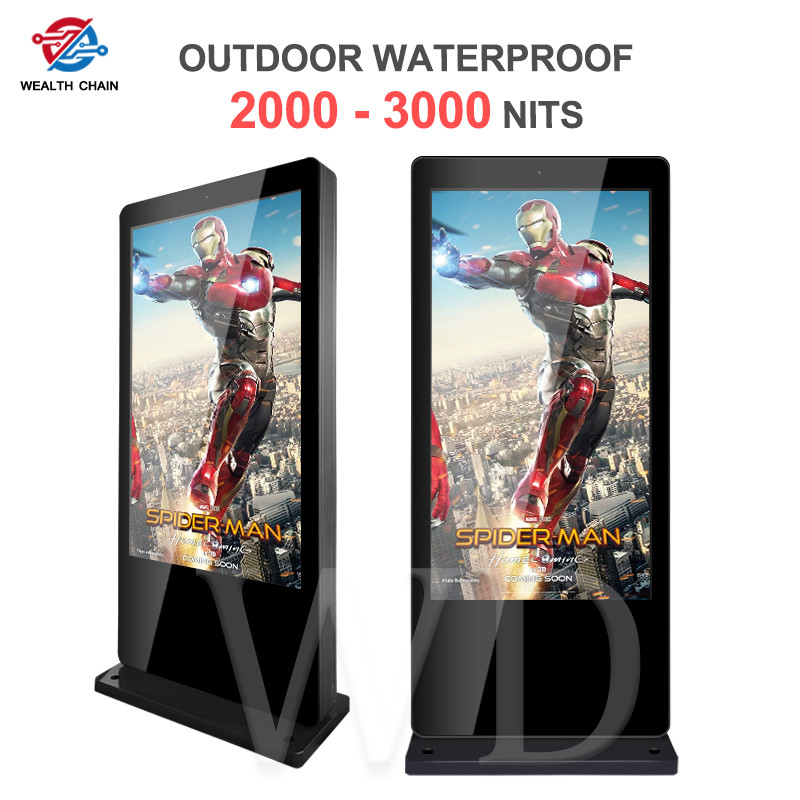 Не касающее управление 100V Temp AC - Signage 240V вертикальный на открытом воздухе LCD цифров