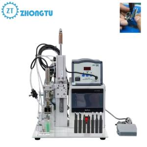 Type C USB半自動はんだ付け機 はんだ付けワイヤ直径0.3～1.2mm 内部皮むき長さ0～2cm