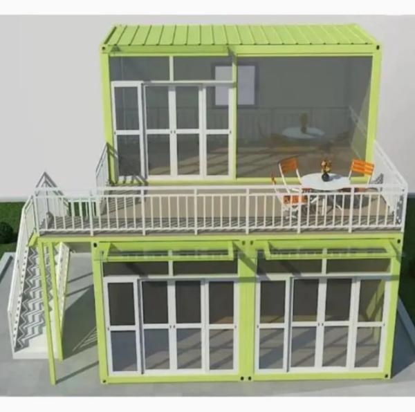 Prefabricated Container Building Shop Showroom Office Container Weather Resistance