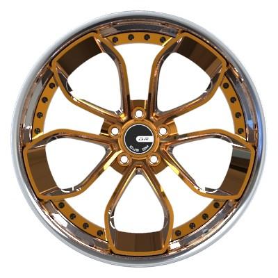 ATRAVÉS do centro de bronze forjado de duas partes ET25 5x120 das rodas 20 polegadas