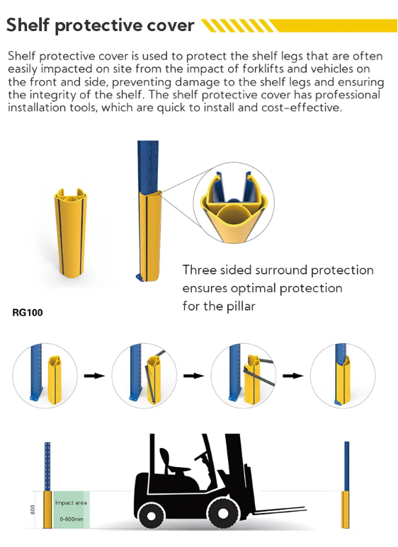 Rack End Protector Flexible Safety Barrier Impact Absorbing Safety Barrier