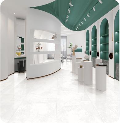 Carreaux décoratifs SGS et plancher intérieur blanc 600x1200mm Carreaux de porcelaine doux vitré pour la conception
