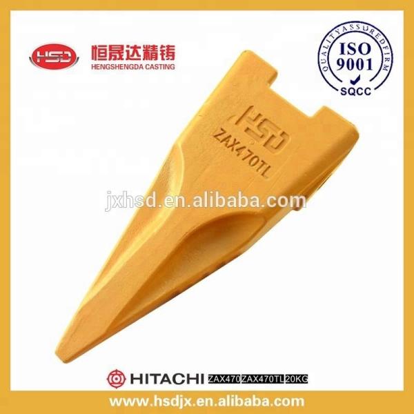 Deep green color construction machinery parts bucket teeth H401478H applied on ZAX470 excavator spare parts with gape mouth