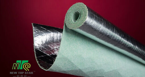 Надпись под зеленого фильма Underlayment 2mm настила твердой древесины серебряного резиновая акустическая