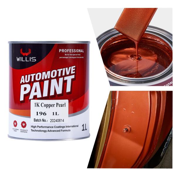 Factory Supply Acrylic Lacquer 1K Basecoat Pearl Car Paint 1K Copper Pearl OEM Available Auto Refinish Spray Car Paint