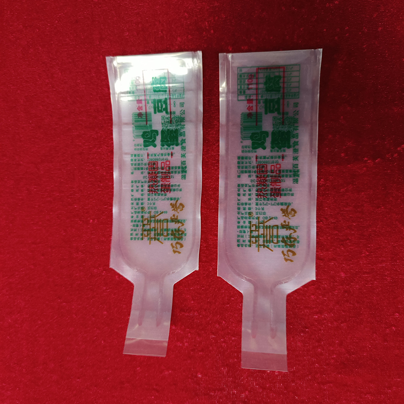 Transparent Single Serve Japanese Tofu Packaging Tube 75g 120g Heat Sealable