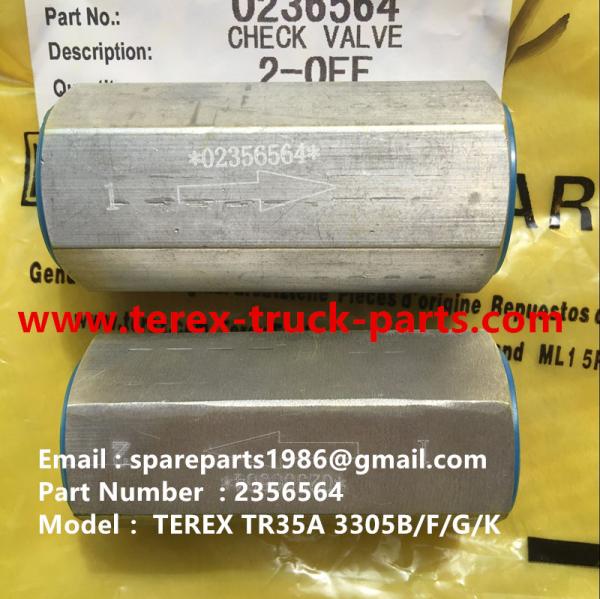 2356564 CHECK VALVE FOR TEREX NHL UNIT RIG MT4400 MT3600 MT3700 3305 3303 3307