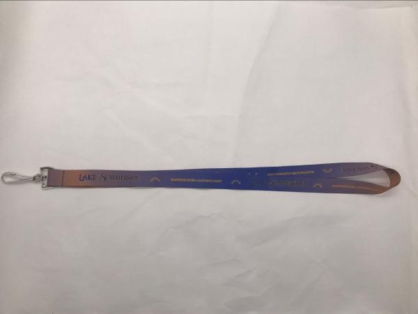 Heat Transfer Custom Printed Dye Sublimation Lanyards For Id Badge / Name Tag