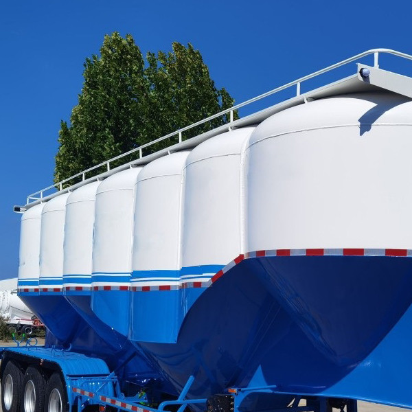 60cbm Cement Tank Semi Trailer Truck Trailer in 12400*2500*1580mm