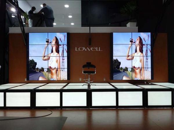 brilho video Origianl LG das lêndeas da parede 300 da polegada 3x2 Lcd da moldura 49 de 3.5mm
