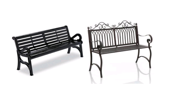 Крася аксессуары Орнаментал железные/на открытом воздухе скамейка в парке литого железа мебели