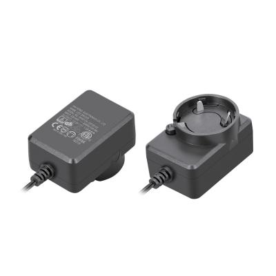 White / Black Plastic Wall Mount Power Adapter Over Current Protection