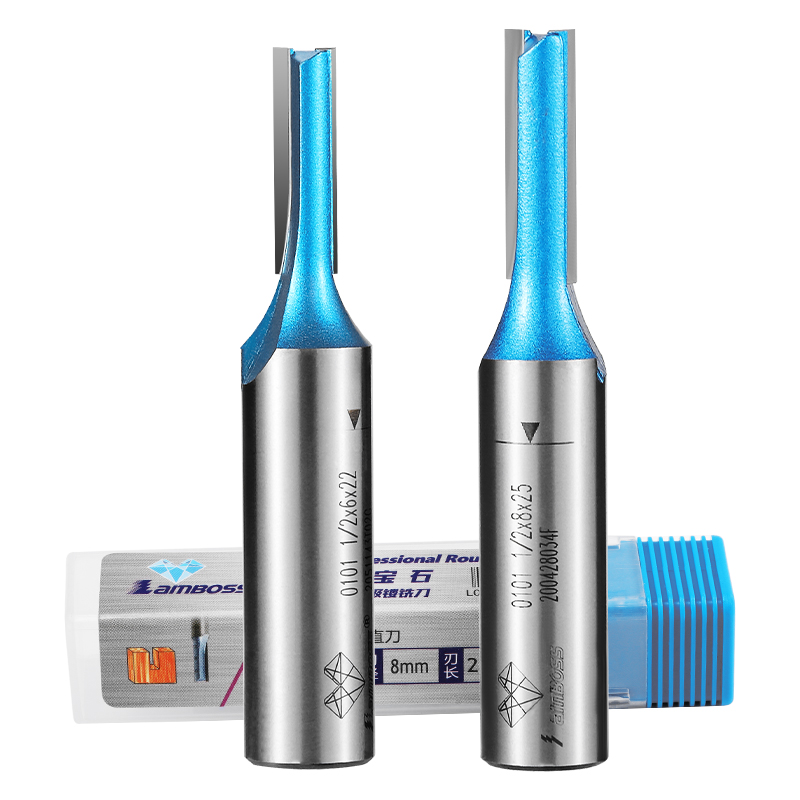 TCT Solid Carbide Straight Bit CNC Router Tool Bit OEM ODM Sprial Milling Cutter for Wood 70HRC Router Bit