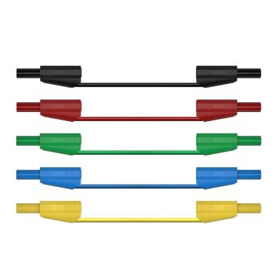 Fils test pratiques de multimètre de PVC Multiscene avec la prise de banane empilable