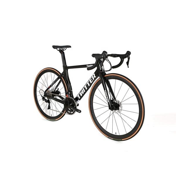 Front Derailleur SHIMANO 105/R7000 22 Speed Carbon Fiber Road Bike Frame Titanium Color for Men 700c 8.9KG