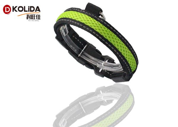Luminous Nylon Super Bright Flashing LED Dog Safety Collar Easy Walking For Doggies