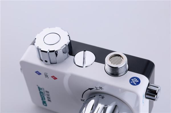 304 Stainless Steel Electronic Water Mixing Valve Solar White Water Heater Faucet 12.5x8x10cm