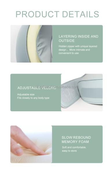 Portable U Shaped Neck Shoulder Massage Pillow PU Kneading Neck Shoulder Massager