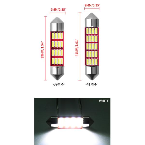 4014 SMD Festoon 36mm C5W C10W LED Car Light Bulb