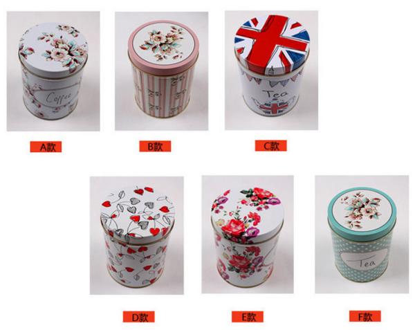 Full Color Custom Promotional Packaging Candy Metal Tin Storage Box With Hinged Lid