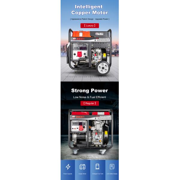 Portable Diesel Power Generators  5KW 6KW 8KW 9KW Energy Use