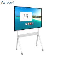 Quadro interativo de tecnologia inteligente 4K de 98 polegadas com 4 telas de compartilhamento Google Play