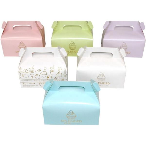 Изготовленная на заказ коробка именниного пирога печати бумажная с коробкой печений ручки