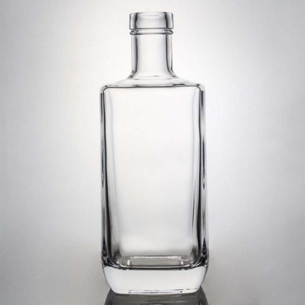 Super vidro de pedra logotipo personalizado 750ml 700ml estilo popular rum vodka uísque tequila gin garrafa de vidro com cortiça