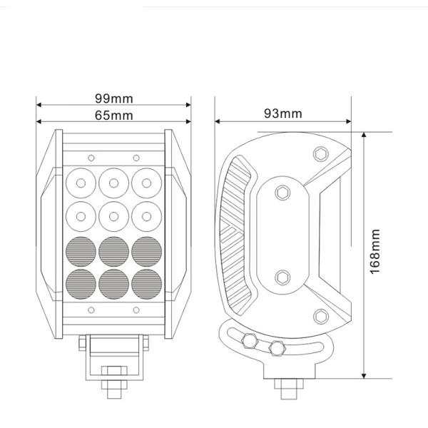 12pcs 36w 4 Inches 3200LM Offroad LED Light Bars