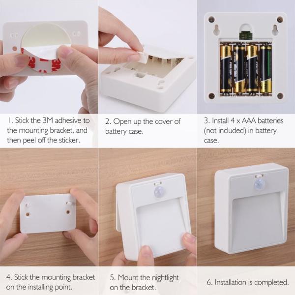 150-160mA 4.5VDC Battery Operated Night Light Dusk To Dawn Indoor Night Lights