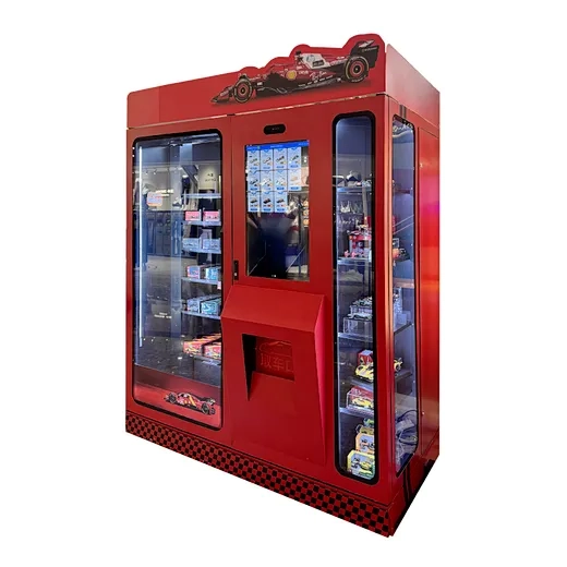 Toy Car Vending Machine that automates the selling process for toy models reducing labor costs and improving customer access