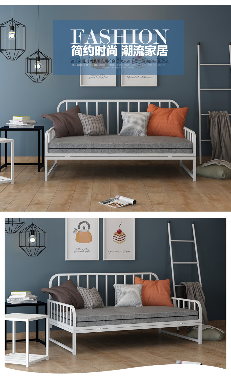 Bedroom Furniture Antique Design King Size Futon Sofa Bed with Foldable Mechanism