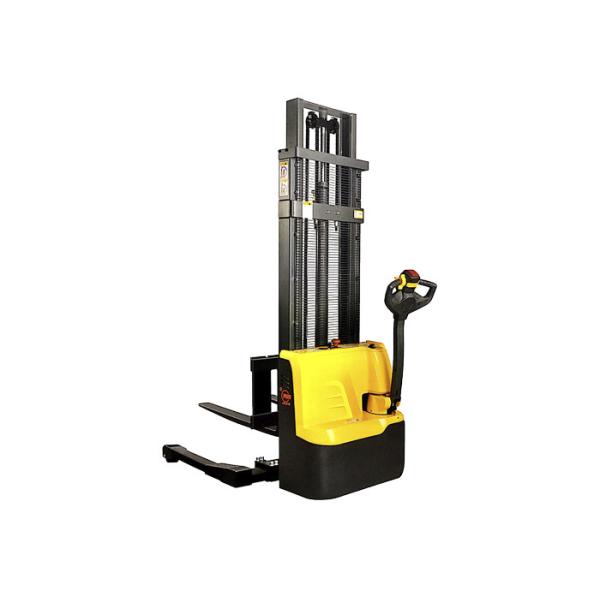 Straddle Legs Electric Pallet Stacker 1200kg With Adjustable Forks Customized Color