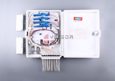 16 branco da caixa FDB0216G da terminação da fibra ótica do porto com o divisor do PLC de SC/APC