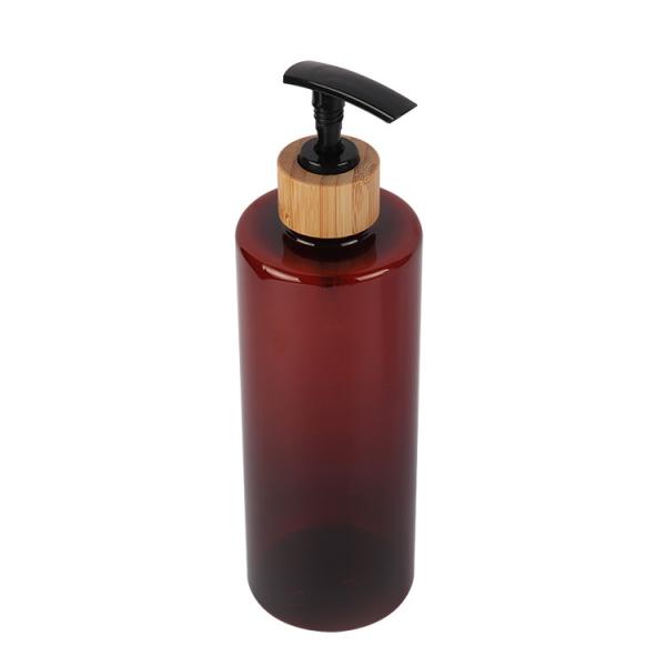 Elegant Plastic Pump Bottles 60ml 80ml 100ml 120ml 150ml 180ml 200ml 250ml 300ml PET Amber Bottle