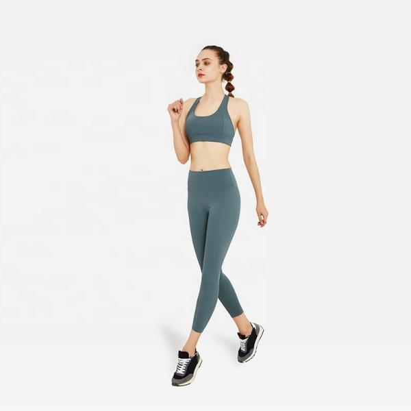 2 Piece Seamless SGS Women Sportswear Sets Yoga Bra And Legging