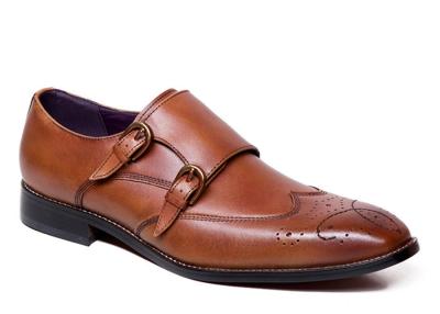 Men'S Goodyear Welted Shoes , Handmade  Double Monk Strap Mens Shoes