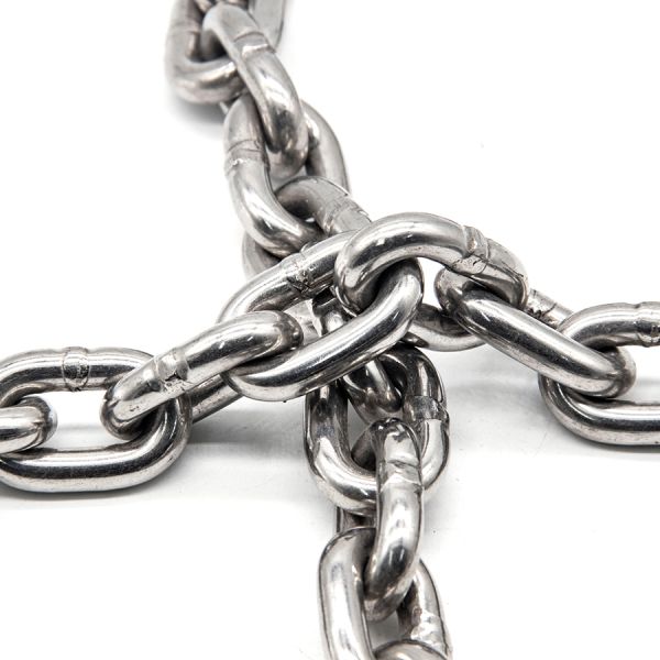 Corrosion Resistant Heat-Treated Polished Finish Stainless Steel Security Chain for Outdoor Use