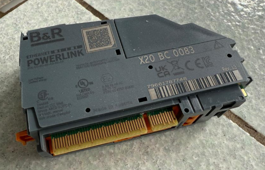 X20 BC 0083  B & R X20 bus controller, 1 POWERLINK interface, integrated 2-port hub, 2x RJ45