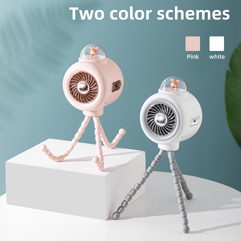 High Quality Octopus Pram USB Mini Rechargeable Outdoor Wireless Portable Stroller Clip Portable Baby Stroller Fan With Music