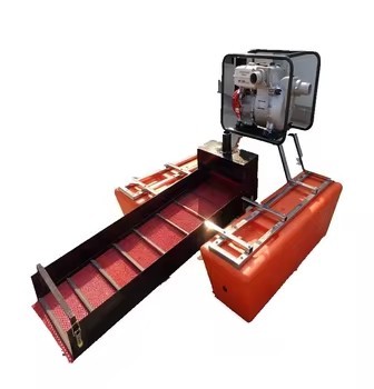 Mini Gold Dredge Machine Diesel Powered 1.5m Dredging Depth 40KG Capacity