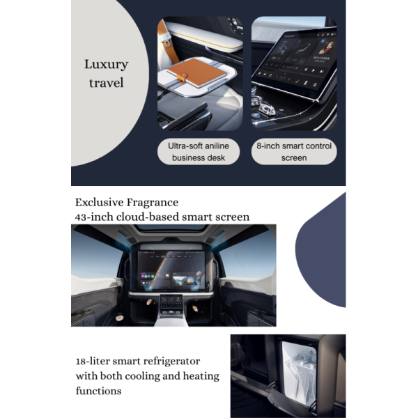Zeekr Luxury Electric MPV Car 4-Wheel 580kW Power 810Nm Torque 108kWh Battery 4 Seats 702KM CLTC Range New Energy Vehicle