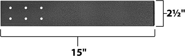 Standard Heavy Duty Black Powder Coating Metal Steel Countersink Desk Support Bracket