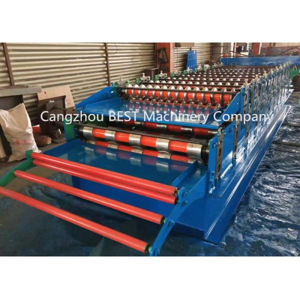 Les doubles ponts couvrent le petit pain de feuille de mur de tuile formant la machine pour la tôle d'acier en aluminium