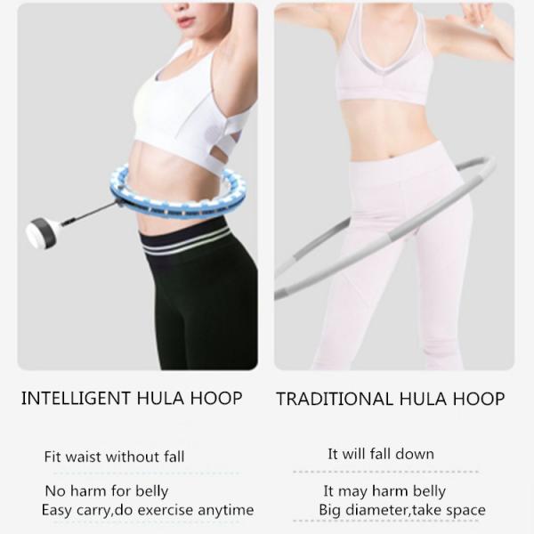 Body Slimming Detachable Fitness Hula Hoops With Mobile Gravity Ball