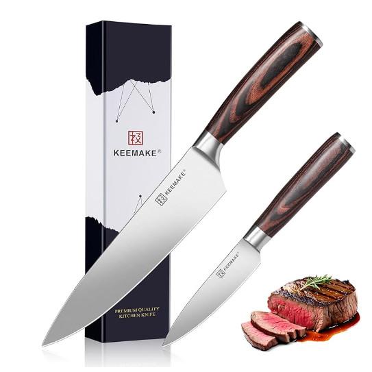 Professional Chef Knife Set - 2 Piece High Carbon Stainless Steel Kitchen Knives