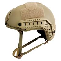 Combat ballistique rapide kaki de l'armée américaine de casque d'Aramid NIJ IIIA de PE