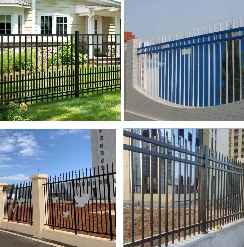 Workshop Steel Partition Wrought Iron Fence Powder Coated Fence